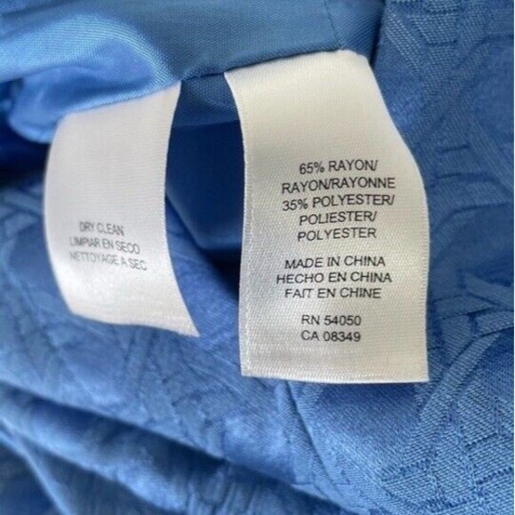 ANNE KLEIN Sheath Dress Cobalt Blue Sleeveless Textured Casual Workwear 12 NEW - Picture 7 of 13